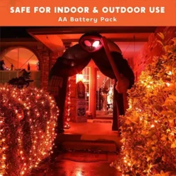 100-Count Orange LED Halloween String Lights 34.6ft 10 100-Count Orange LED Halloween String Lights 34.6ft -Holiday Discount Store 100 Count Orange LED Halloween String Lights 34 4 600x600 1