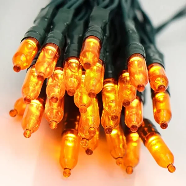 100-Count Orange LED Halloween String Lights 34.6ft 6 100-Count Orange LED Halloween String Lights 34.6ft - Image 6