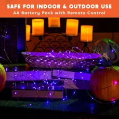 LED Christmas Purple String Lights 65.6ft -Holiday Discount Store 100 Count Purple Copper LED Light 33ft 5 result scaled 600x600 1