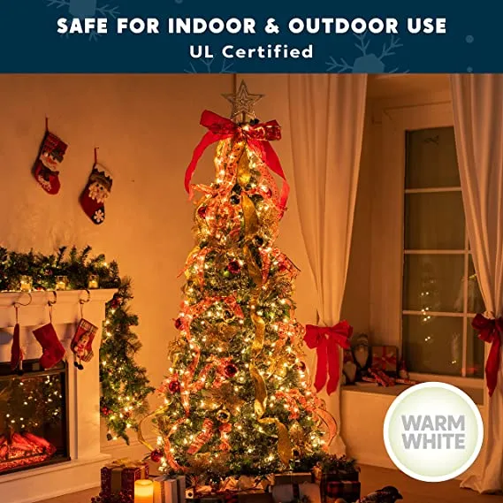 3.33ft 100 Lights Collapsible Christmas Tree Decorated 3 3.33ft 100 Lights Collapsible Christmas Tree Decorated - Image 3