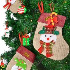 12pcs 3D Plush Burlap Mini Christmas Stockings -Holiday Discount Store 10641 5 600x600 1
