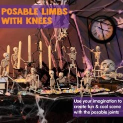 10Pcs Halloween Hanging Posable Skeletons 16in -Holiday Discount Store 10Pcs Halloween Hanging Posable Skeletons 16in 4 600x600 1