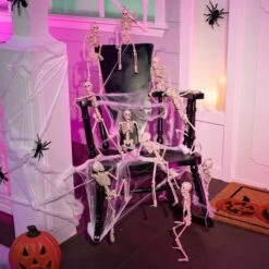 10Pcs Halloween Hanging Posable Skeletons 16in -Holiday Discount Store 10Pcs Halloween Hanging Posable Skeletons 16in 5 600x600 1