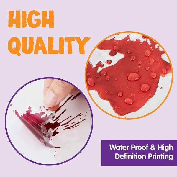 10Pcs Weapon Garland &Bloody Window Stickers 11*14 In 4 10Pcs Weapon Garland &Bloody Window Stickers 11*14 In - Image 4
