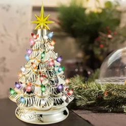 12in Prelit Tabletop Gold Ceramic Christmas Tree -Holiday Discount Store 12 Gold Ceramic Christmas Tree 4 result