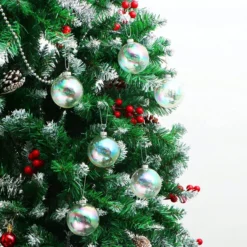 12pcs Clear Plastic Christmas Ball Ornaments -Holiday Discount Store 12 Pcs 6 Chrome Christmas Ball Ornaments 5 result 600x600 1