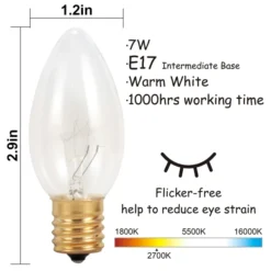 12pcs C9 Warm White Christmas Pathway Marker 15.75ft -Holiday Discount Store 12Packs Christmas Warm White C9 Pathway Marker 5 result 600x600 1