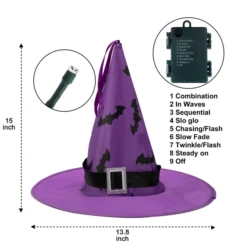 12Pcs Witch Hat String Lights -Holiday Discount Store 12Pcs Witch Hat String Lights 4 result 600x600 1