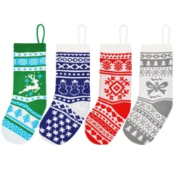 4pcs Multicolor Knit Christmas Stockings 18in -Holiday Discount Store 14 Pcs 18 Knit Christmas Stockings Multicolor 3 result 600x600 1