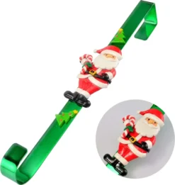 Christmas Metal Wreath Hanger With Santa Claus Icon 15in -Holiday Discount Store 15 Christmas Metal Wreath Hanger with Santa Claus Icon 3 result 600x634 1