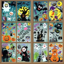 158Pcs Halloween Window Clings