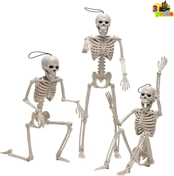 3pcs Hanging Full Body Skeletons Decoration 16in 2 3pcs Hanging Full Body Skeletons Decoration 16in - Image 2