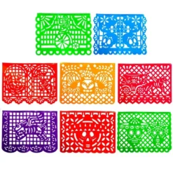 16pcs Plastic Papel Picado Day Of The Dead Banner -Holiday Discount Store 16Pcs Day of the Dead Banner 3 result 600x600 1