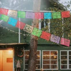 16pcs Plastic Papel Picado Day Of The Dead Banner -Holiday Discount Store 16Pcs Day of the Dead Banner 4 result 600x600 1