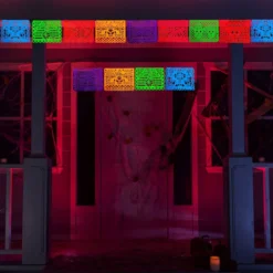 16pcs Plastic Papel Picado Day Of The Dead Banner -Holiday Discount Store 16Pcs Day of the Dead Banner 6 result 600x600 1