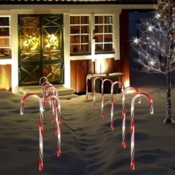 12pcs Green Pathway Markers Candy Cane Light Set 17in 11 12pcs Green Pathway Markers Candy Cane Light Set 17in -Holiday Discount Store 17 Christmas Candy Cane Pathway Markers Set of 12 Thin Green 6 result 600x600 1
