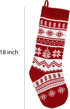 6pcs Christmas Stocking Knitting Patterns Décor 18in -Holiday Discount Store 18 Knit Stockings 6 Pack 3 result 600x928 1