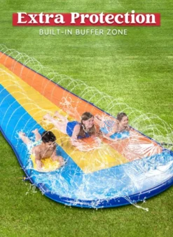 18ft Triple Lanes Slip Slide And 3 Boogie Boards -Holiday Discount Store 18ft Triple Lanes Slip Slide and 3 Boogie Boards 4 result 600x818 1