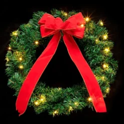 3pcs Christmas Wreath With LED Lights 19in -Holiday Discount Store 19 Christmas Wreath with LED Lights 3 result 600x600 1