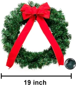 3pcs Christmas Wreath With LED Lights 19in -Holiday Discount Store 19 Christmas Wreath with LED Lights 5 result 600x662 1