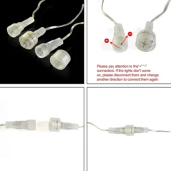 2x 8 Tubes Christmas Meteor Shower Icicle String Lights -Holiday Discount Store 2 Packs Christmas Meteor Shower Icicle String Lights 5 result 600x600 1