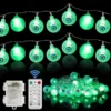 40-Count Green LED Halloween Eyeball Lights 20.6ft