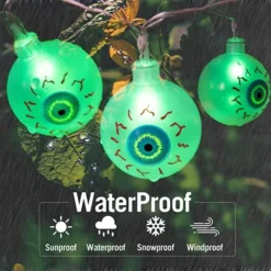 40-Count Green LED Halloween Eyeball Lights 20.6ft -Holiday Discount Store 20.6 Ft Halloween Eyeball String Lights 5 600x600 1
