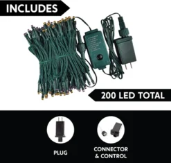 200-Count Green And Purple LED String Lights 67.3ft -Holiday Discount Store 200 Count Green and Purple LED String Lights 67.3ft 3 result 1 600x571 1