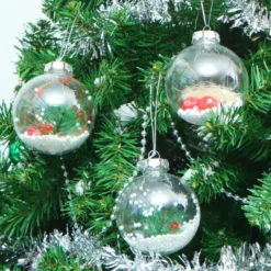 20pcs Clear Christmas Bulb Ornaments -Holiday Discount Store 20Pcs Assorted Size Snow Filling Ornaments 4 result 600x600 1