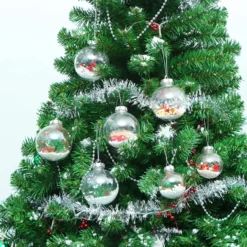 20pcs Clear Christmas Bulb Ornaments -Holiday Discount Store 20Pcs Assorted Size Snow Filling Ornaments 5 result 600x600 1