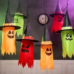 6pcs Light Up Hanging Halloween Ghost Decorations 24in 8 6pcs Light Up Hanging Halloween Ghost Decorations 24in -Holiday Discount Store 24 Light up Hanging Ghost 6 Pack 1 600x600 1
