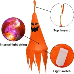 8pcs Light-up Hanging Ghosts Halloween Decoration 24in 10 8pcs Light-up Hanging Ghosts Halloween Decoration 24in -Holiday Discount Store 24 Light up Hanging Ghost 8 Pack 2 600x600 1