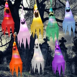 8pcs Light-up Hanging Ghosts Halloween Decoration 24in 11 8pcs Light-up Hanging Ghosts Halloween Decoration 24in -Holiday Discount Store 24 Light up Hanging Ghost 8 Pack 4 600x600 1