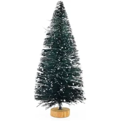24pcs Mini Snow Frosted Artificial Christmas Trees -Holiday Discount Store 24Pcs Artificial Mini Christmas Trees 2