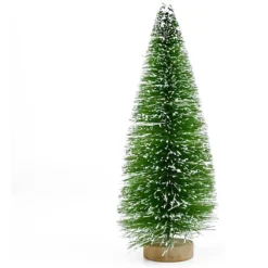 24pcs Mini Snow Frosted Artificial Christmas Trees -Holiday Discount Store 24Pcs Artificial Mini Christmas Trees 3