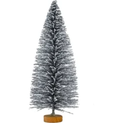 24pcs Mini Snow Frosted Artificial Christmas Trees -Holiday Discount Store 24Pcs Artificial Mini Christmas Trees 4