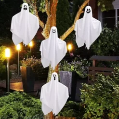 4pcs Flying Hanging Ghost Decoration 27.5in