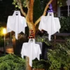 3pcs Hanging Ghost Decoration With Wizard Hat 27.5in