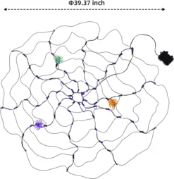 2pcs Halloween Spider Web Lights 7 2pcs Halloween Spider Web Lights -Holiday Discount Store 2Pcs Halloween Spider Web Lights with 3 Lighted Spiders 3 result 600x616 1