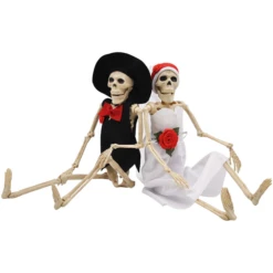 2Pcs Poseable Bride And Groom Full Body Skeleton 16in 11 2Pcs Poseable Bride And Groom Full Body Skeleton 16in -Holiday Discount Store 2Pcs Poseable Bride And Groom Full Body Skeleton 16in 2 600x600 1