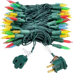 200 LED Christmas Mini String Lights 52.2ft -Holiday Discount Store 2Sets100count Multi Color Christmas Light 4 result 600x597 1