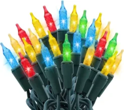 200 LED Christmas Mini String Lights 52.2ft -Holiday Discount Store 2Sets100count Multi Color Christmas Light 6 result 600x529 1