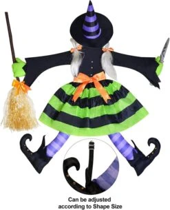 Halloween Crashing Witch Tree Decoration 43in 8 Halloween Crashing Witch Tree Decoration 43in -Holiday Discount Store 2 38cfb404 15f5 4abf 90d1 56ec37b9ca79 600x740 1
