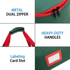 2pcs Christmas Wrapping Paper Storage Bags -Holiday Discount Store 2pcs Christmas Wrapping Paper Storage Bags 3 600x600 1