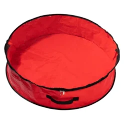 2pcs Red Wreath Storage Bags With Clear Window 24in -Holiday Discount Store 2pcs Red Wreath Storage Bags with Clear Window 24in 3 600x600 1
