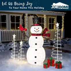 3pcs Outdoor Spiral Christmas Tree Warm White Lights -Holiday Discount Store 3 Packs Lighted Spiral Christmas Tree Set 5 result 600x600 1