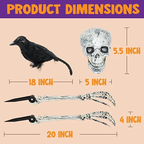 Halloween Skeleton Outdoor Decoration 6 Halloween Skeleton Outdoor Decoration - Image 6