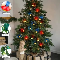 3x7 LED Multicolor Christmas Bubble String Lights 7ft -Holiday Discount Store 3 x 7ft Christmas Multicolor Bubble String Lights 3 result 600x600 1