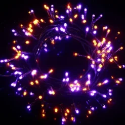 300-Count Orange And Purple LED String Lights 98.1ft