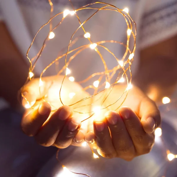 300 LED Warm White Battery Operated Fairy Lights 99ft 3 300 LED Warm White Battery Operated Fairy Lights 99ft - Image 3